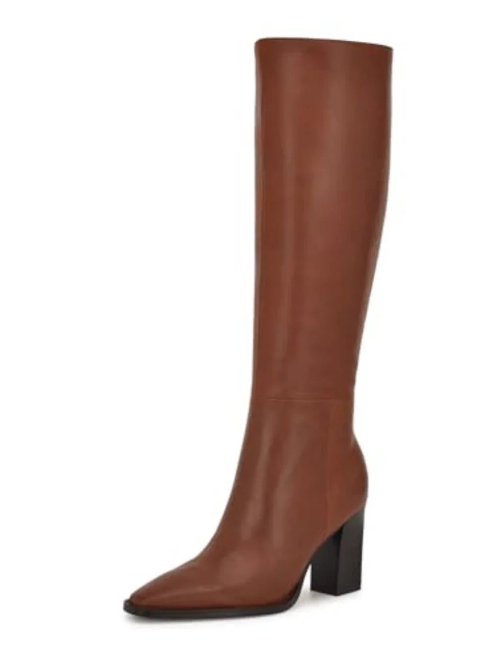 Nine West Zazz Leather Knee High Boots Natural Size 9 M NWT